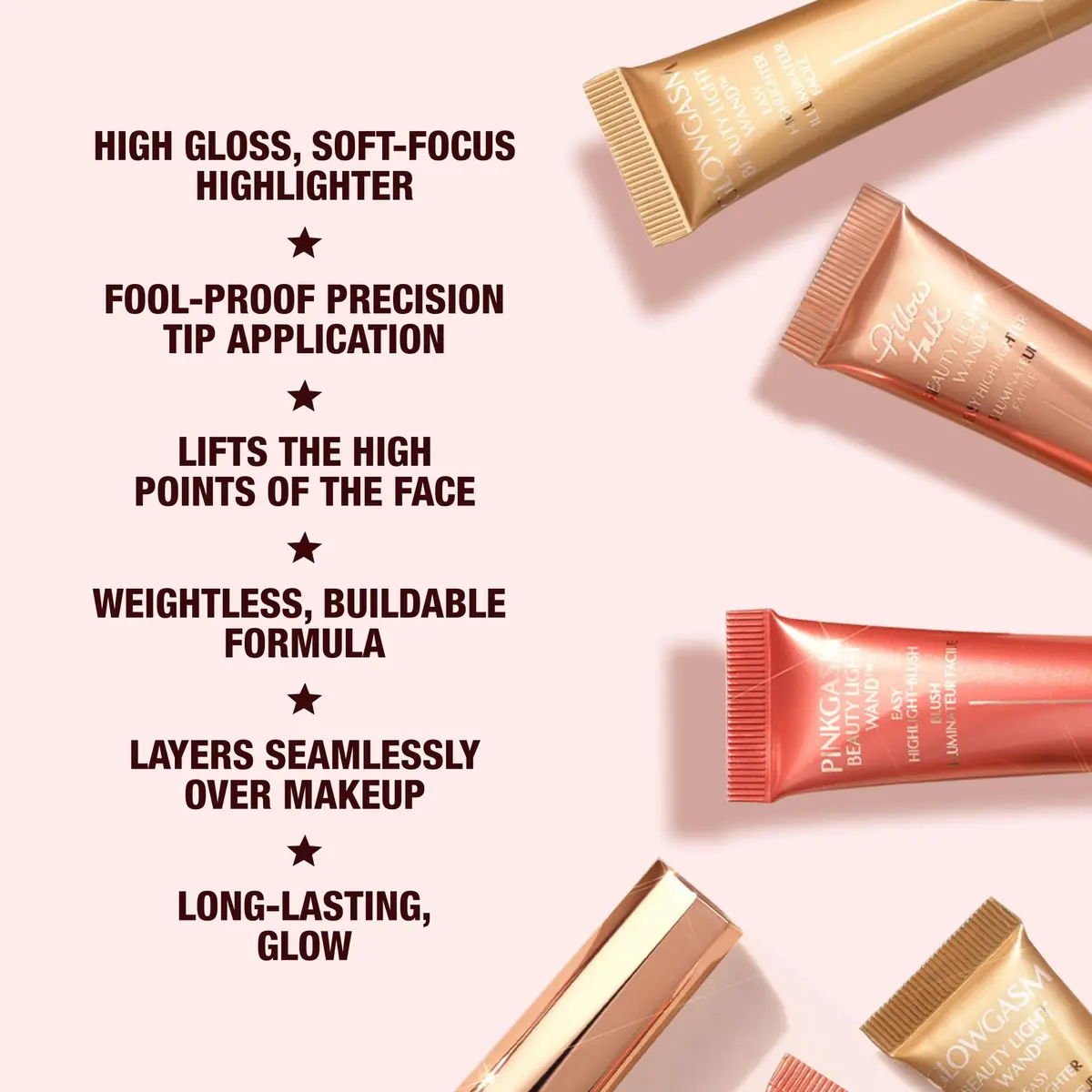 Charlotte Tilbury Beauty Light Wand - Liquid Highlighter Makeup 0.4 Fl Oz | Rosy Pink Glow for All Skin Types - view 3