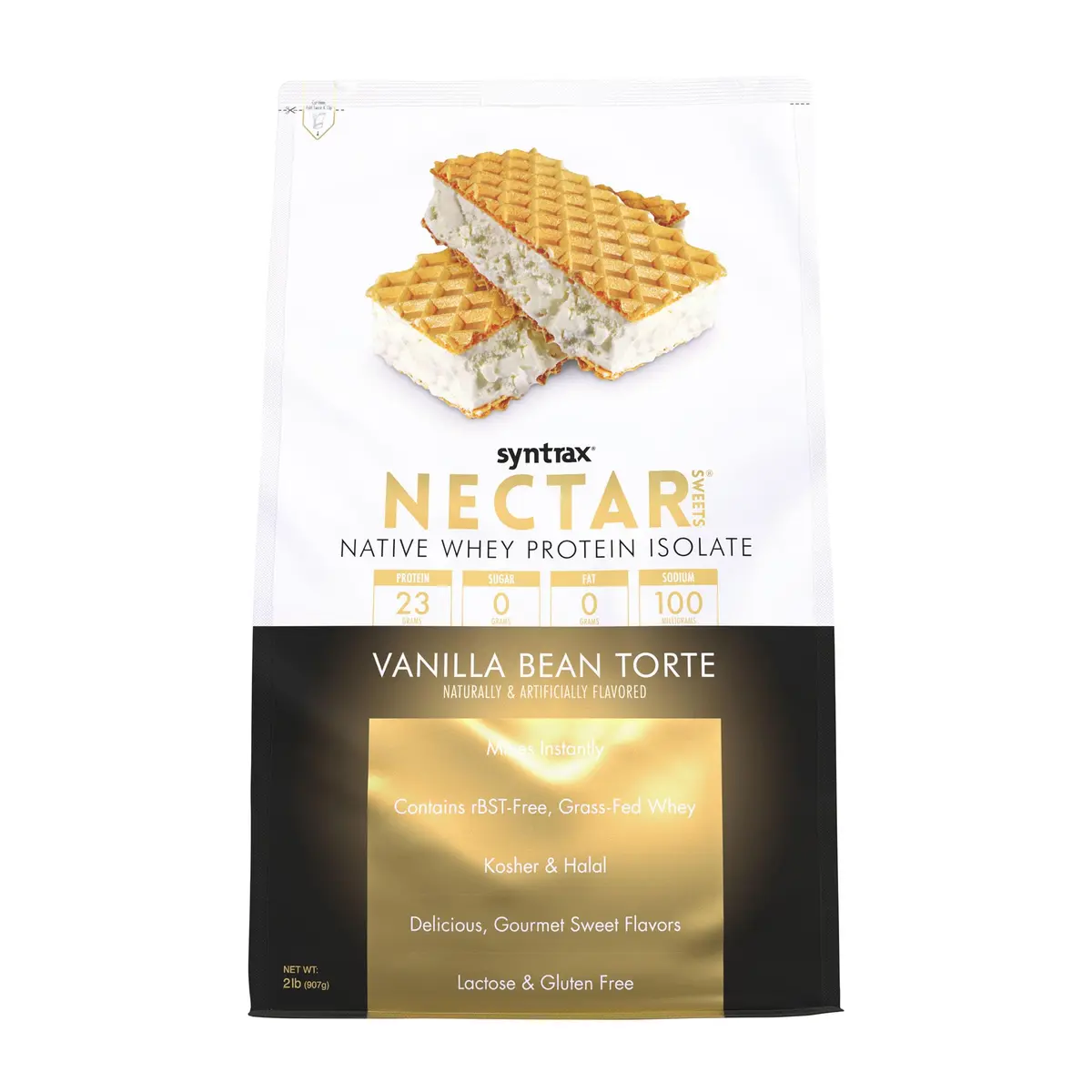 Syntrax Nectar Sweets Vanilla Bean Torte 2 lb | Gourmet Whey Isolate Protein for Muscle Recovery - main product image