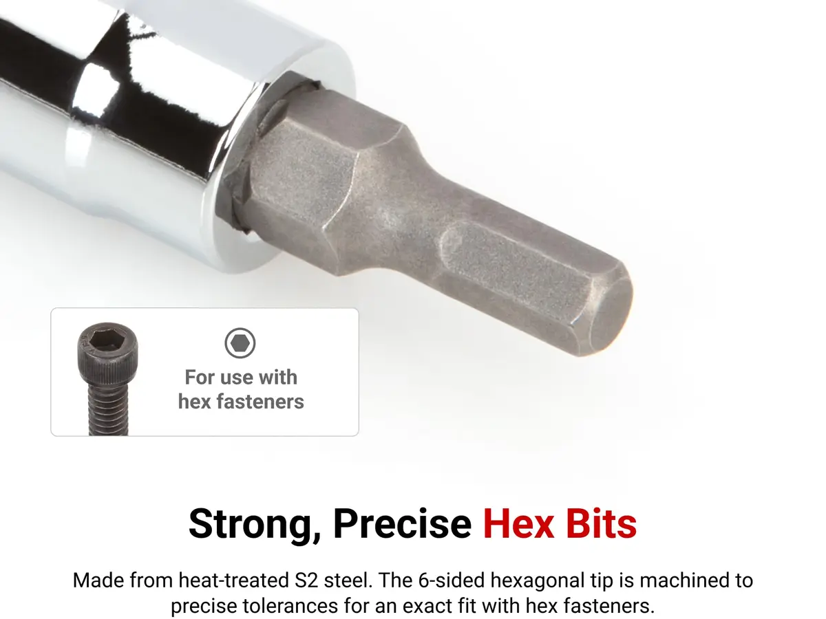 TEKTON 1/4 Inch Drive x 3/32 Inch Hex Bit Socket | Precise, Chrome-Plated, S2 Steel (70-120 chars) - view 2