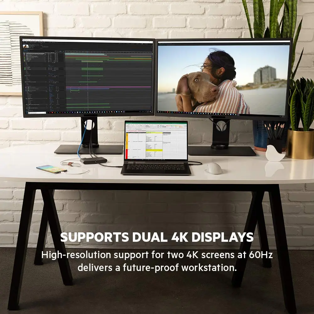 Belkin Thunderbolt 3 Dock Mini HD | Dual 4K @60Hz, 40Gbps, Ethernet, USB-C Hub, Mac & Windows Compatible - view 4