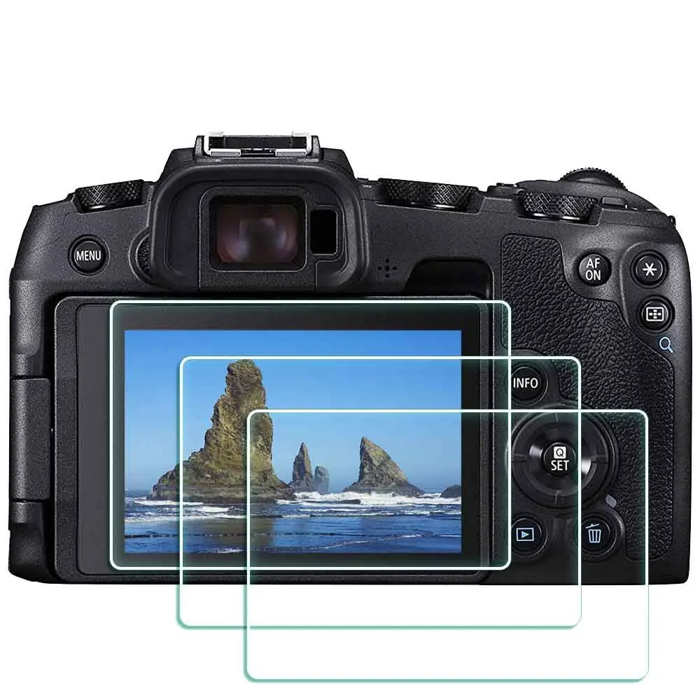 ULBTER 9H Tempered Glass Screen Protector for Canon EOS RP Camera (3 Pack) | Anti-Bubble, Anti-Scratch - main product image