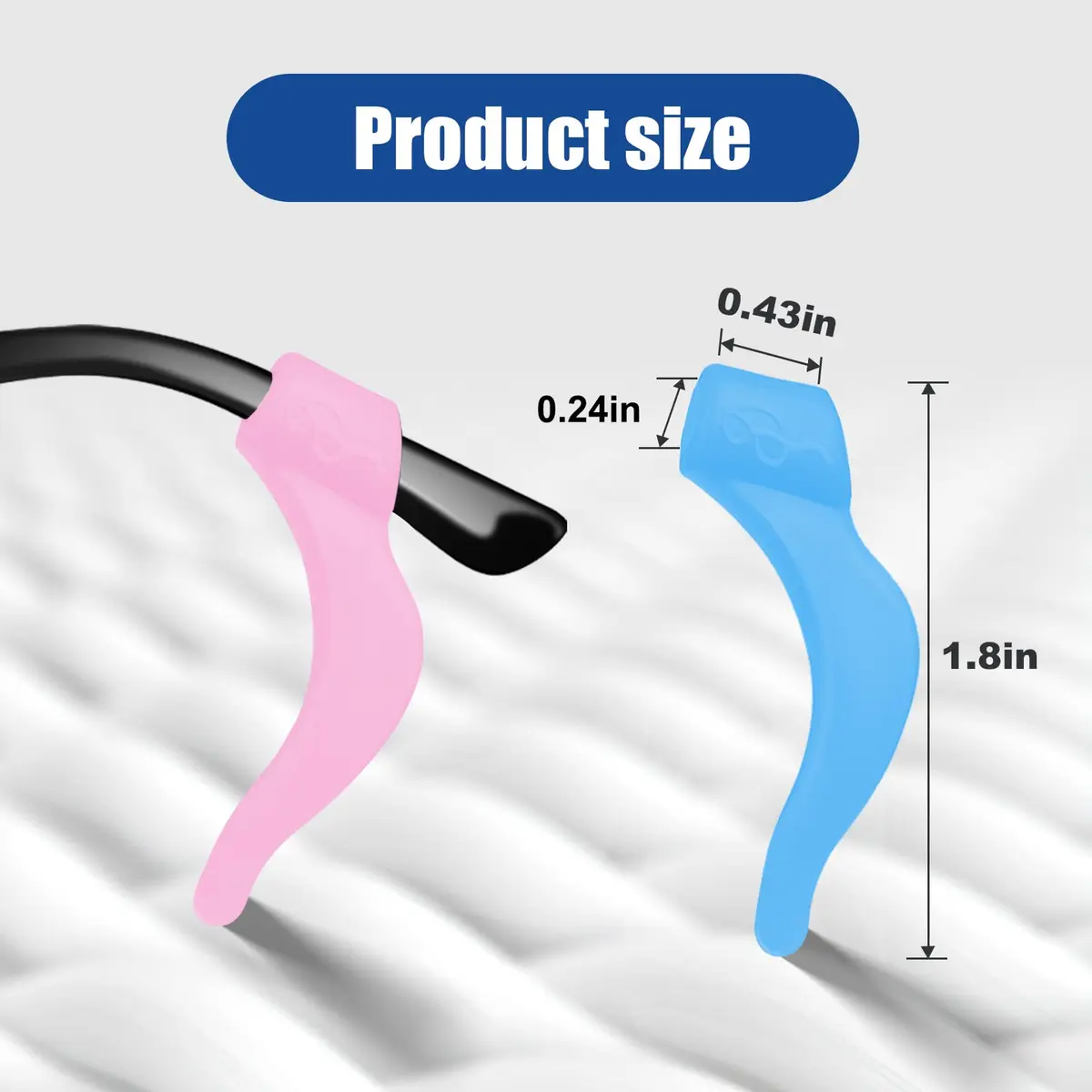 SMARTTOP Eyeglass Ear Grip - 18 Pairs Soft Silicone Anti-slip Holders for Glasses, Sunglasses, Reading Glasses | Unisex - view 2