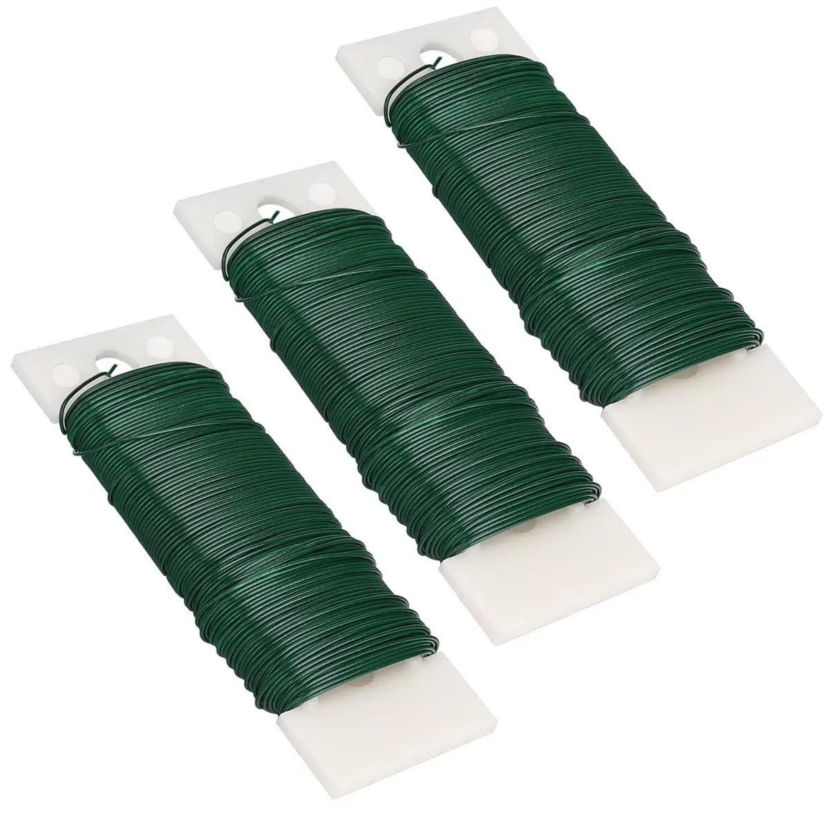 Livder Green Paddle Wire 3 Pack | 114 Yards, 22 Gauge, Flexible for Crafts & Floral Arrangements - main product image