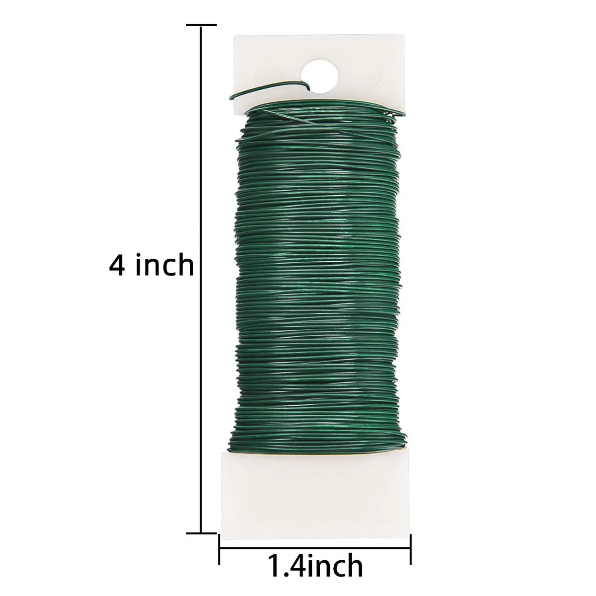 Livder Green Paddle Wire 3 Pack | 114 Yards, 22 Gauge, Flexible for Crafts & Floral Arrangements - view 2