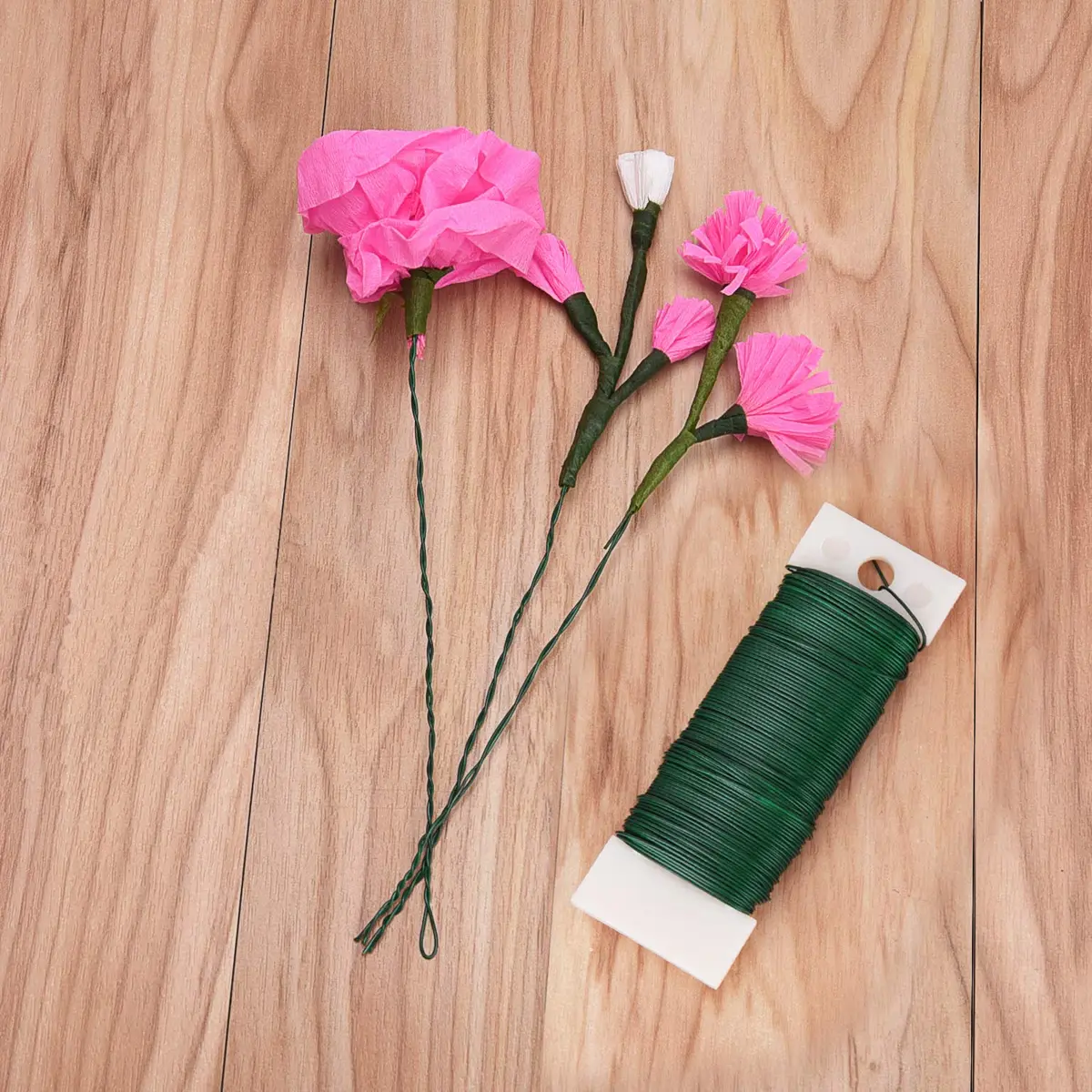 Livder Green Paddle Wire 3 Pack | 114 Yards, 22 Gauge, Flexible for Crafts & Floral Arrangements - view 4