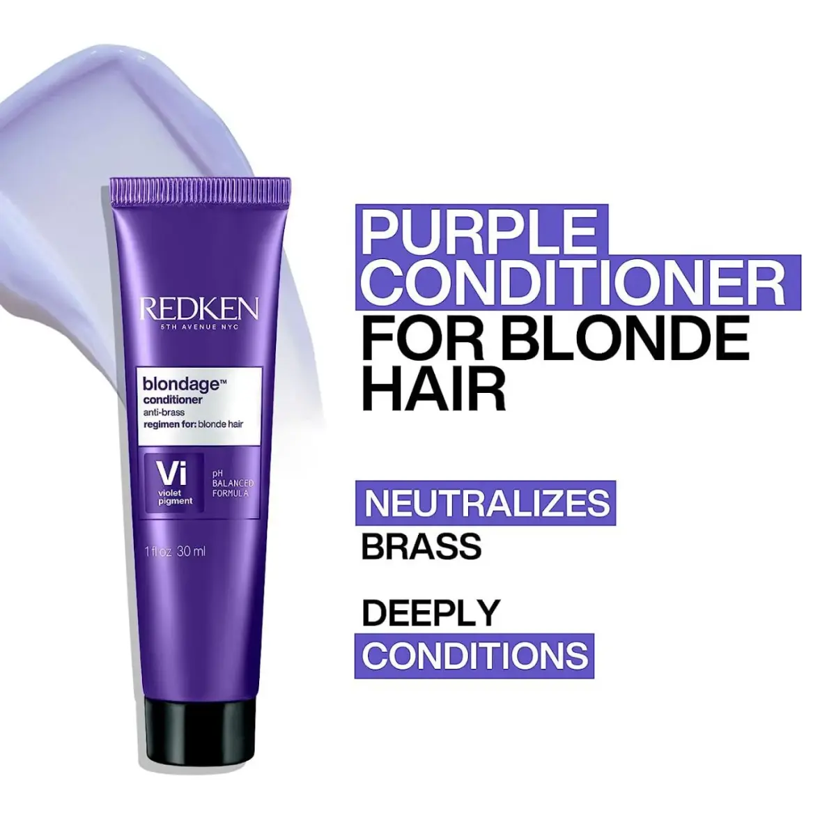 Redken Color Extend Blondage Toning Conditioner 30ml (1 Fl Oz) | Tones Blonde Hair - view 3