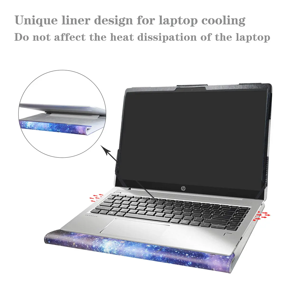 Alapmk Protective Case for HP Notebook 15 15-dwXXXX 15.6" (Galaxy) | Fits 15-dw, 15-dy, 15-ef, 15-fq, 250 G8, 255 G8 Models - view 4