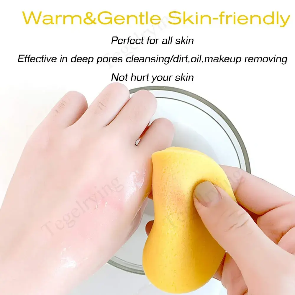 Tegelrying Compressed Facial Sponges 120 Count | Professional Makeup Removal Round Face Wash Spa Pads - view 5