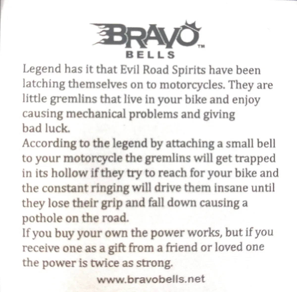 Bravo Bells Angel Motorcycle Biker Bell Accessory or Key Chain for Luck (Silver, Pewter) | Gremlin-Repelling Charm - view 5
