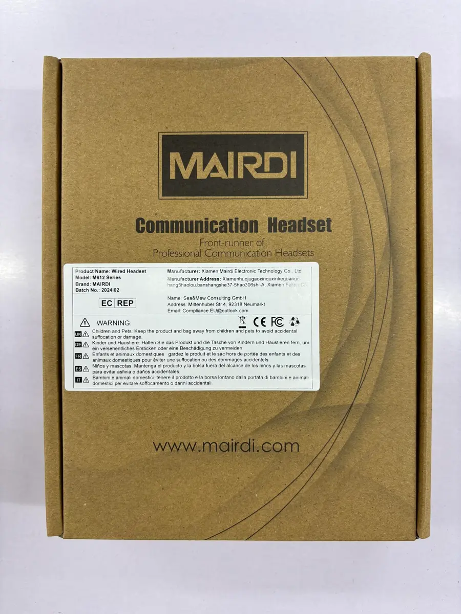 MAIRDI Telephone Headset with RJ9 & 3.5mm Jack | Noise Cancelling Mic for Cisco Phones & PCs - view 7