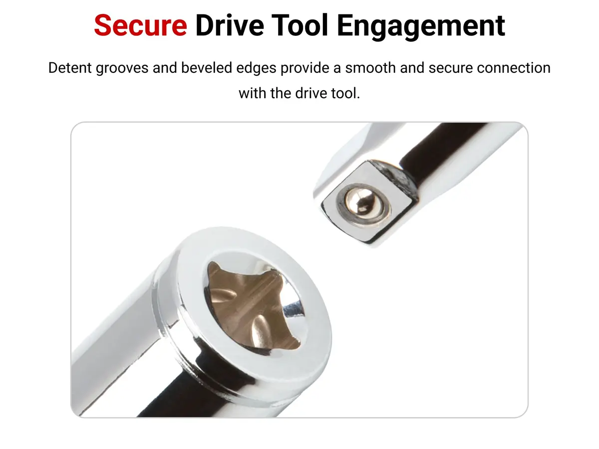 TEKTON 1/4 Inch Drive x 12 Inch Extension | Heavy-Duty Power Tool Accessory - view 5