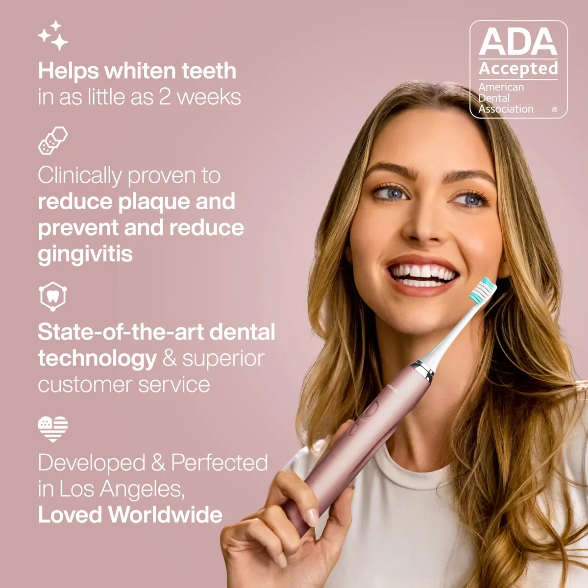 Aquasonic Vibe Series Ultra-Whitening Toothbrush – ADA Accepted Electric Toothbrush 1 Count (Pack of 1) | 40,000 VPM Motor & Wireless Charging - view 6