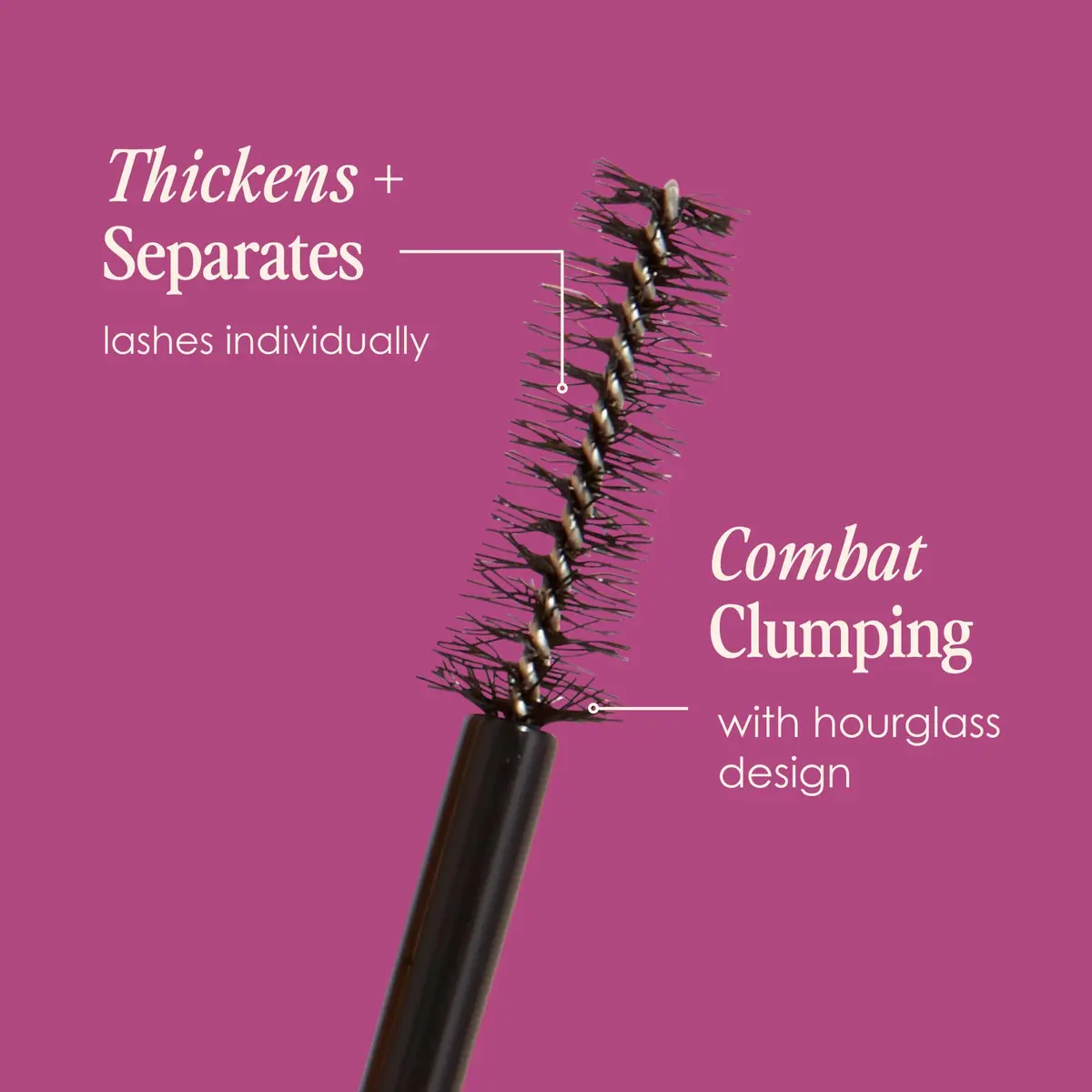 Grande Cosmetics GrandeDRAMA Intense Thickening Mascara 0.3 Fl Oz | Lush, Dense, Glossy Lashes with Castor Oil - view 5