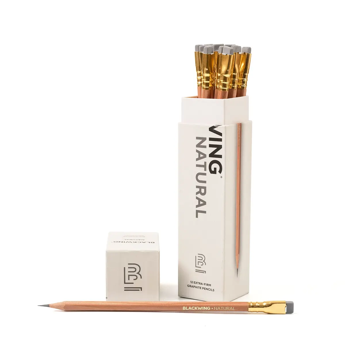 Blackwing Natural Pencils Extra-Firm Graphite 12 Count | Japanese Graphite for Precise Lines - main product image