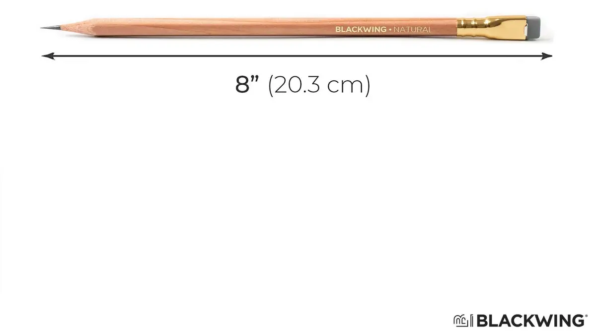 Blackwing Natural Pencils Extra-Firm Graphite 12 Count | Japanese Graphite for Precise Lines - view 2
