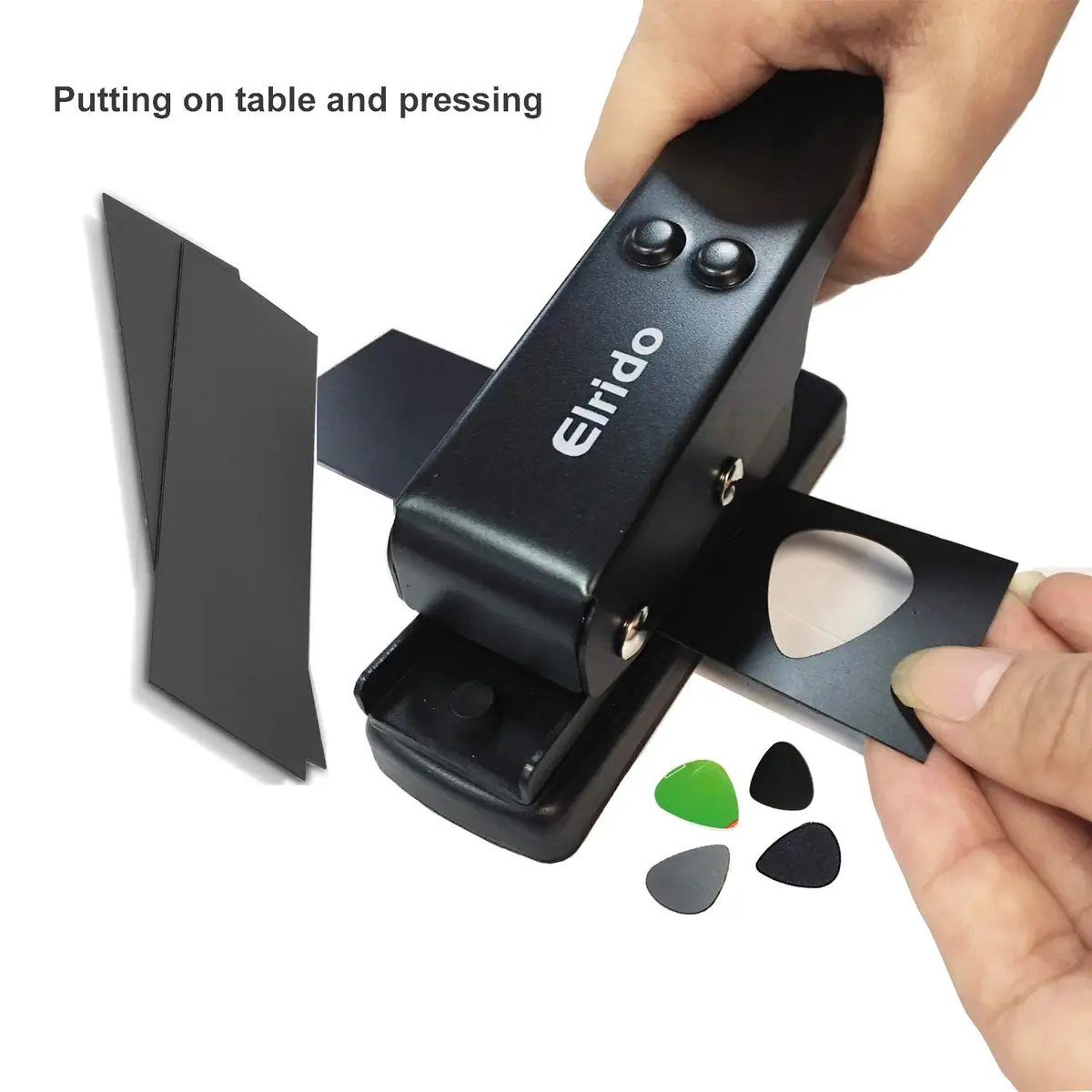 Elrido Guitar Picks Maker DIY Kit | Make Your Own Guitar Picks from Plastic Up to 1mm Thick - view 3