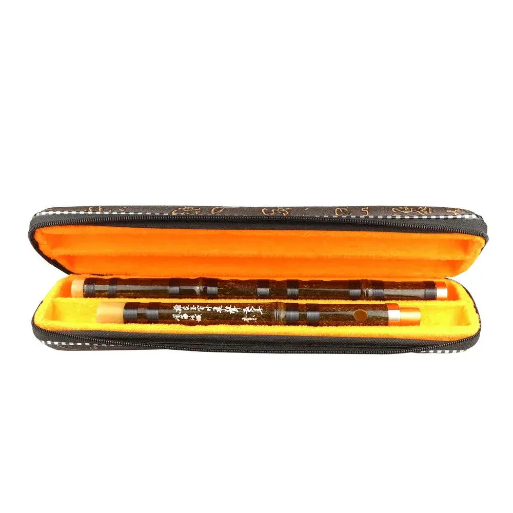 PHYSKOW Black Bamboo Dizi Flute in C Key | 66 cm (26 in) with Accessories - view 6