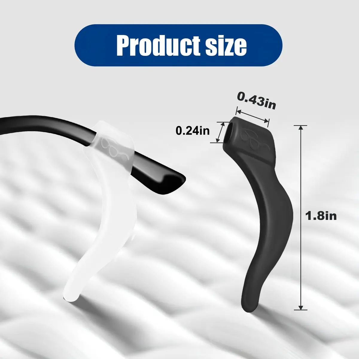 SMARTTOP Silicone Eyeglass Ear Grip 20 Pairs | Anti-Slip, Comfortable, Unisex - view 2