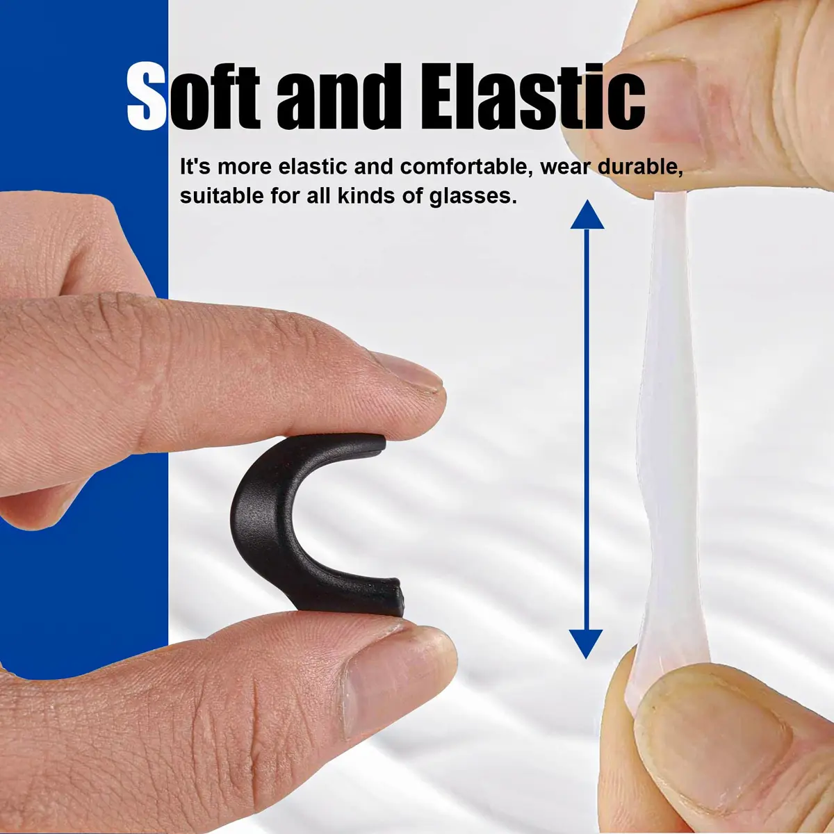 SMARTTOP Silicone Eyeglass Ear Grip 20 Pairs | Anti-Slip, Comfortable, Unisex - view 3