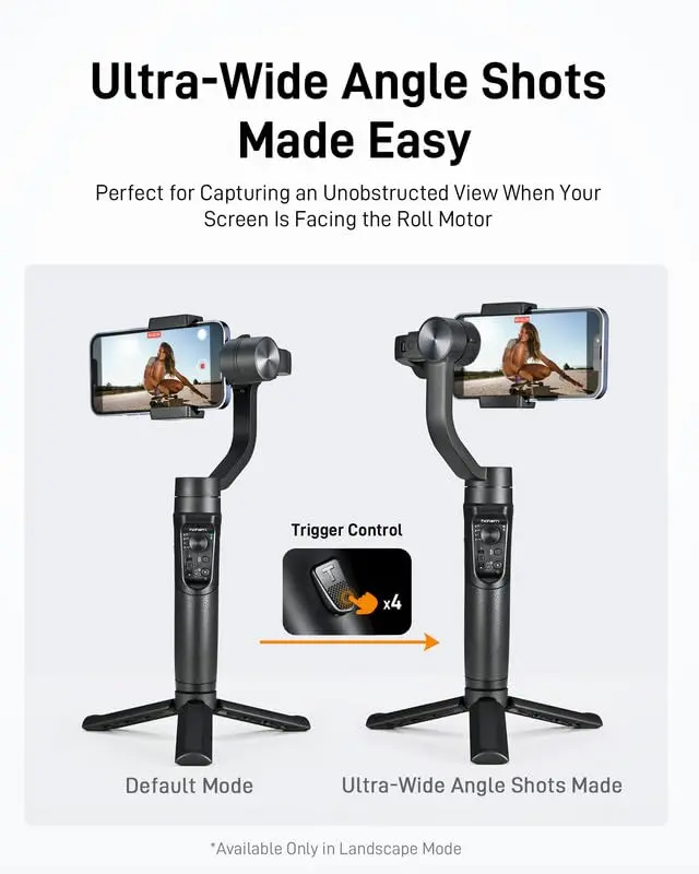 Hohem iSteady Mobile Plus Phone Gimbal with Ultra-Wide-Angle Mode | 3-Axis Stabilizer for Smooth Video Capture - view 2