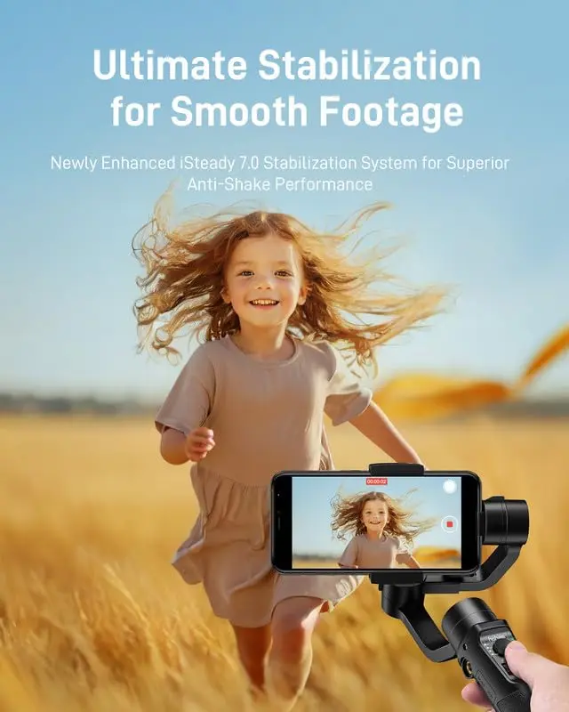 Hohem iSteady Mobile Plus Phone Gimbal with Ultra-Wide-Angle Mode | 3-Axis Stabilizer for Smooth Video Capture - view 4