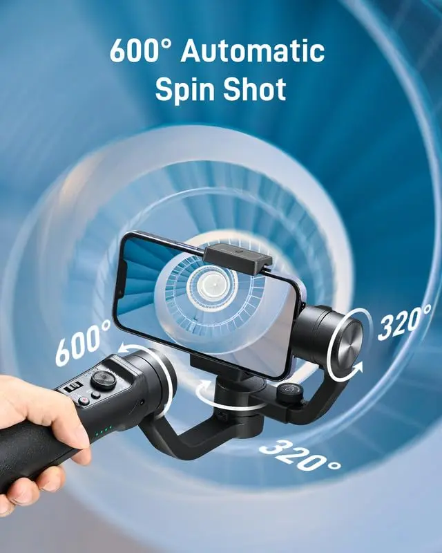 Hohem iSteady Mobile Plus Phone Gimbal with Ultra-Wide-Angle Mode | 3-Axis Stabilizer for Smooth Video Capture - view 6