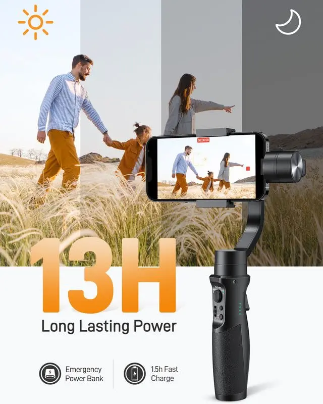 Hohem iSteady Mobile Plus Phone Gimbal with Ultra-Wide-Angle Mode | 3-Axis Stabilizer for Smooth Video Capture - view 8