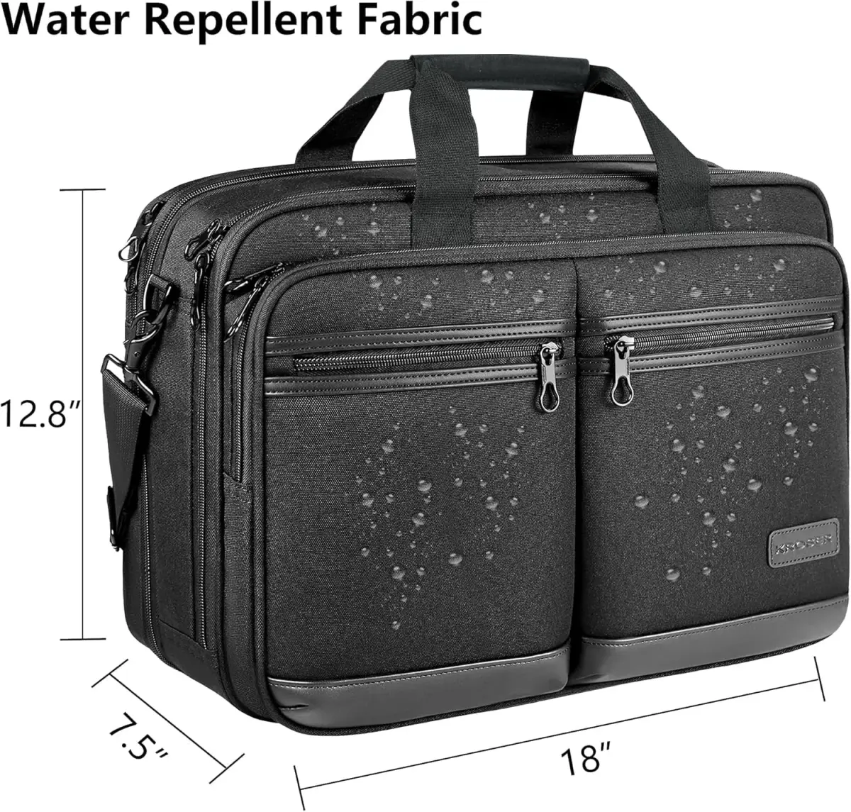 KROSER 17.3 Inch Laptop Computer Bag | Water-Repellent Briefcase with RFID Protection - view 4