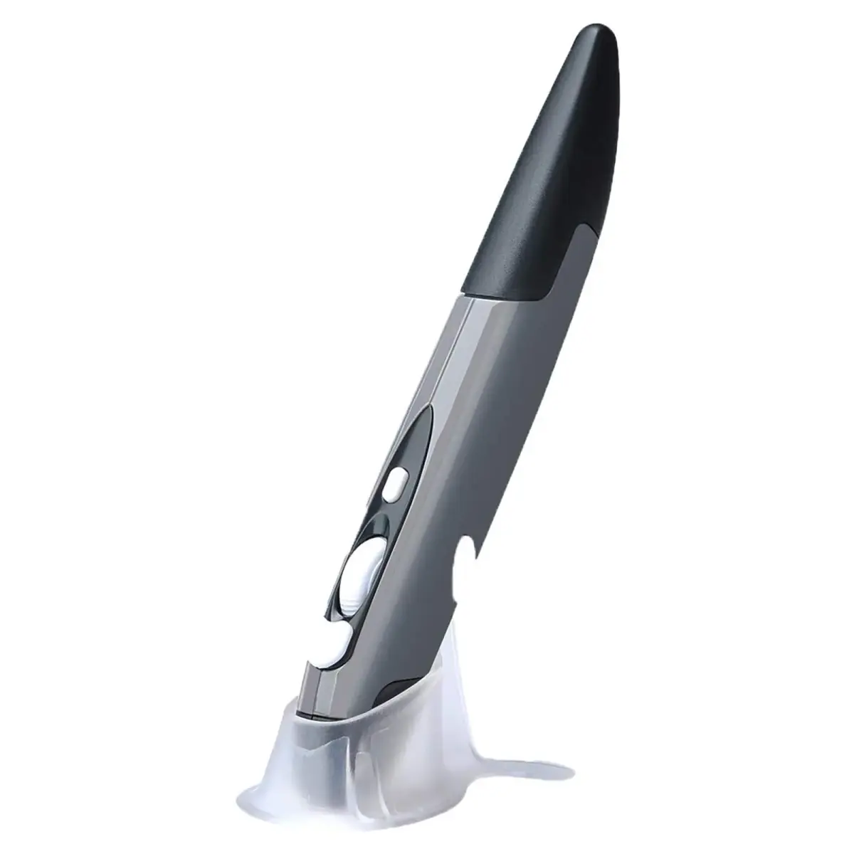 lychee Wireless Optical Pocket Pen Mouse Grey | 1600 DPI Adjustable for PC Laptop Notebook Computer Mac - main product image