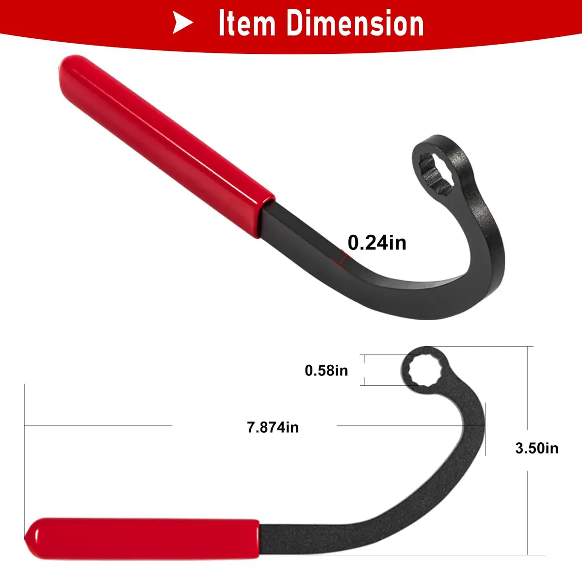 Camoo 13mm Injection Pump and Idle Lock Nut Wrench | Offset Wrench for Cummins 5.9L Diesel Engines - view 3