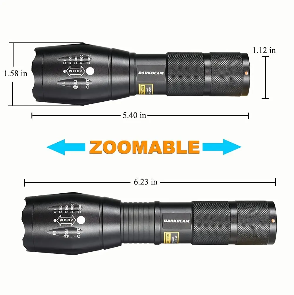 DARKBEAM UV 365nm & 395nm Dual Black Light Woods lamp Blacklight Flashlight | Detects Stains & Currency - view 5