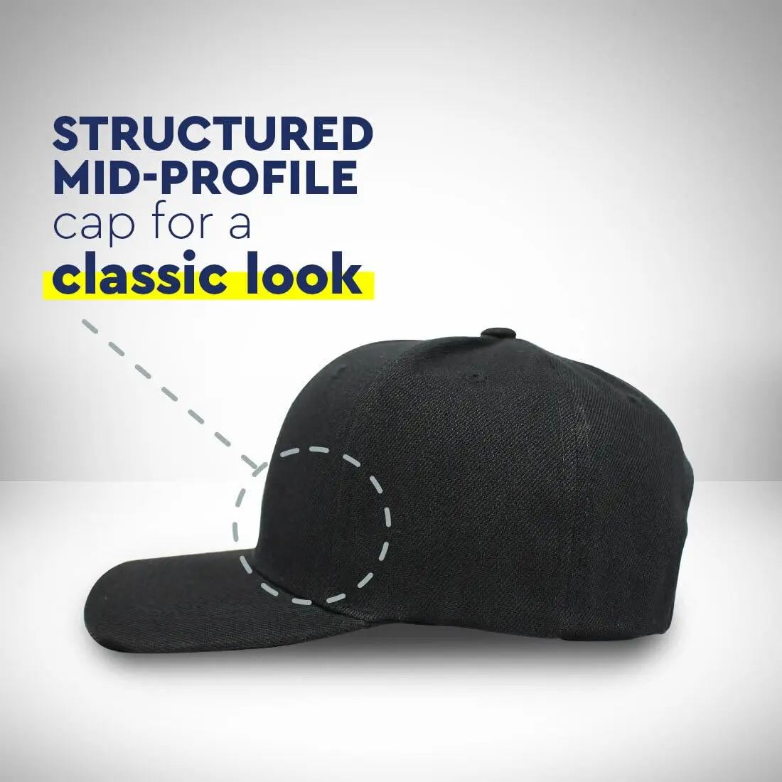 Speedy Pros Baseball Caps for Men & Women Embroidered Black Bass Clef | Adjustable Acrylic Fit - view 7