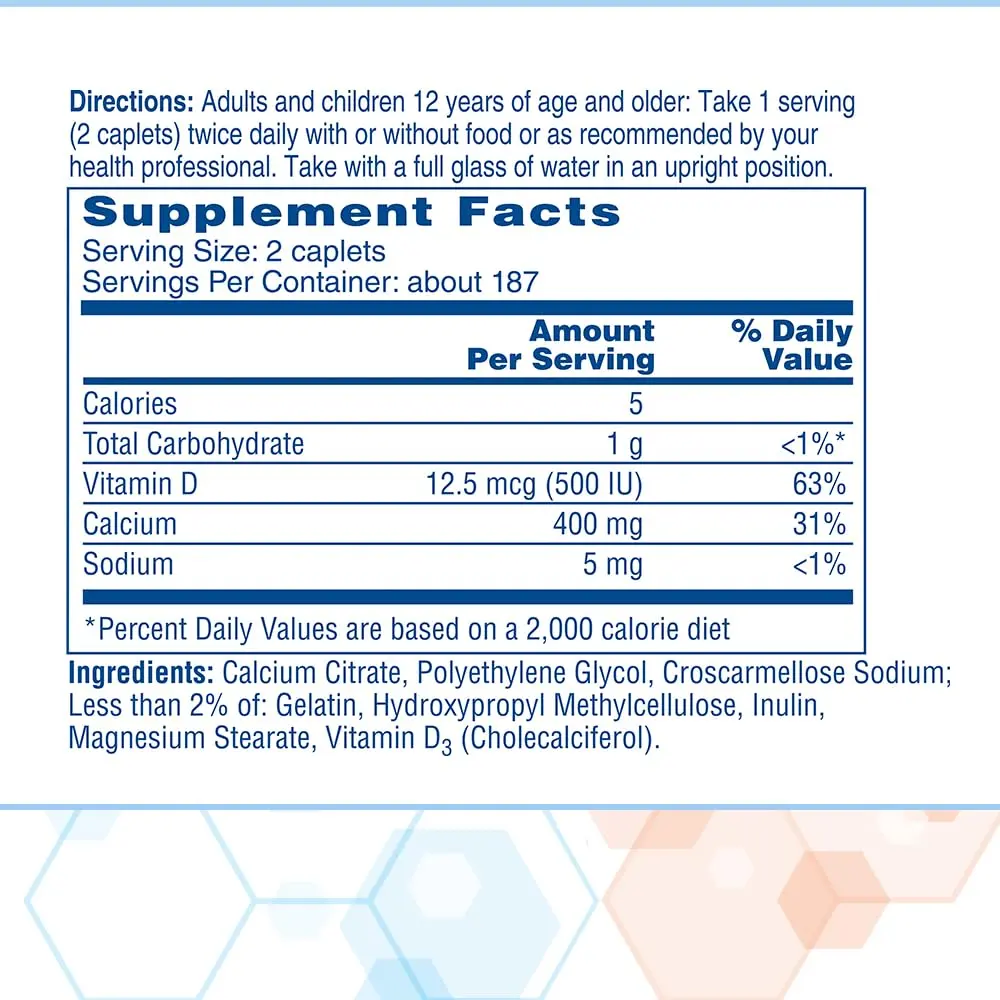 Citracal Petites- Calcium Citrate with Vitamin D3 375 Count | Bone Support for 12+ - view 6