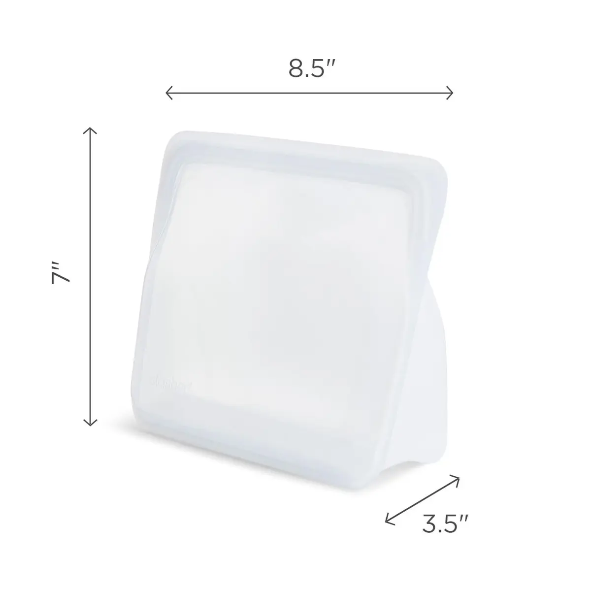 Stasher Stand-Up Mid Reusable Silicone Food Bag 1.7 L (56 oz) | Airtight & Leak-Free for Indian Kitchens - view 6
