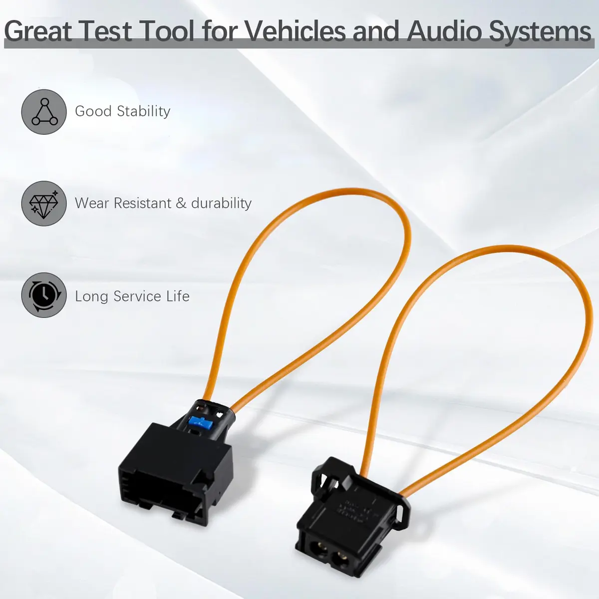 kithing MOST Optical Fiber Loop Bypass Adapter 2-Pack | Diagnose Car Fiber Optic Network Issues - view 2