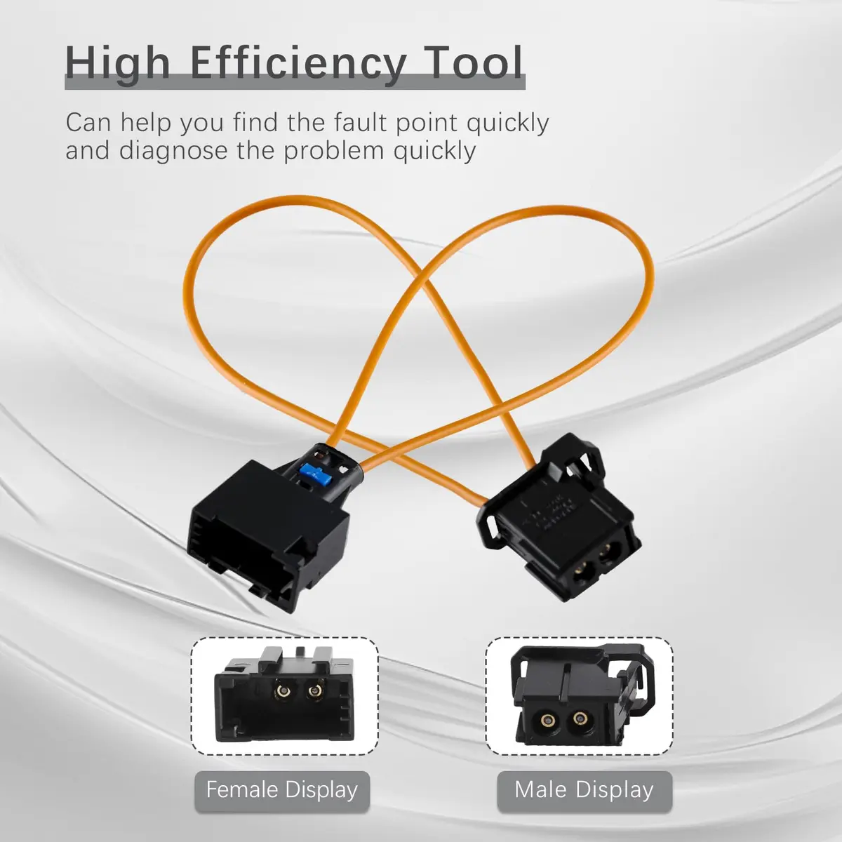 kithing MOST Optical Fiber Loop Bypass Adapter 2-Pack | Diagnose Car Fiber Optic Network Issues - view 3
