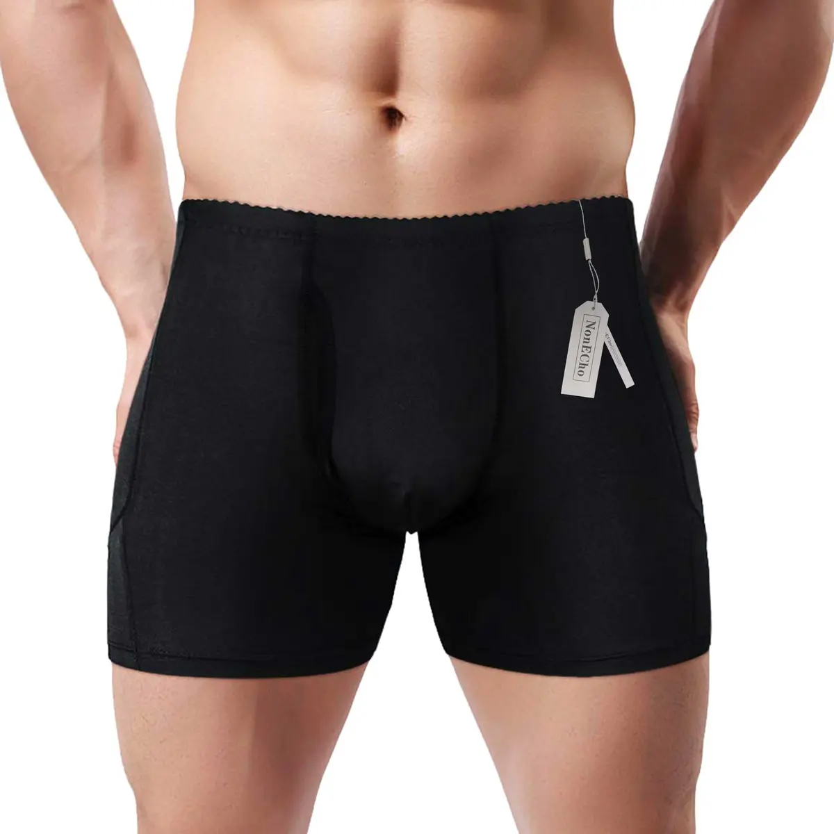 NonEcho Men Padded Underwear Briefs Boxers with Detachable Pads | Hip Enhancer & Butt Booster (70-120 chars) - view 2
