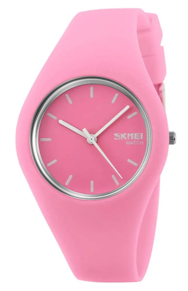 Gosasa Pink Women's Silicone Strap Watch 40mm | 30M Waterproof, Minimalist Design - main product image