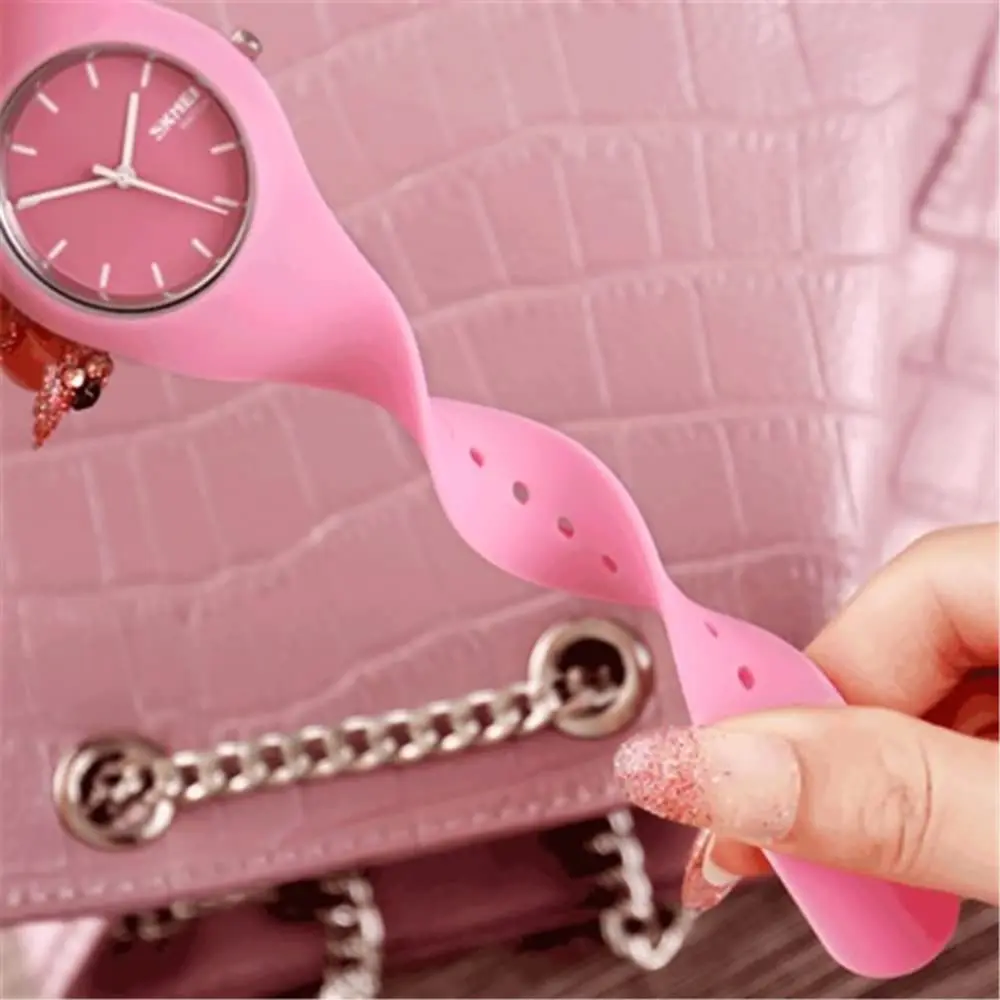 Gosasa Pink Women's Silicone Strap Watch 40mm | 30M Waterproof, Minimalist Design - view 4