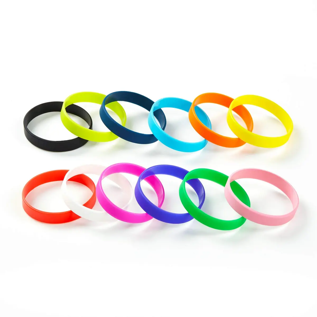 BRANDWINLITE Yellow Silicone Bracelets 8 inch (202mm) | 6-Pack Value for Events & Daily Use - view 5