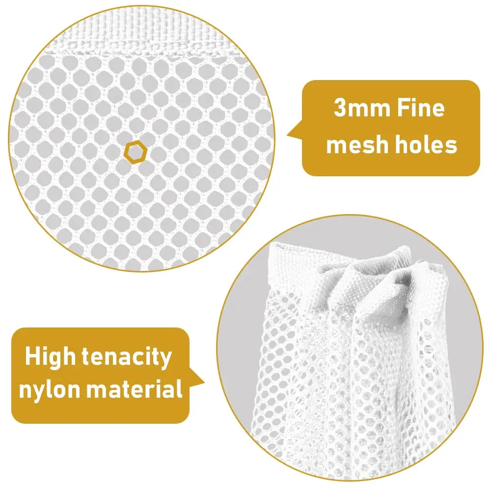 Gudui White Balcony Safety Net 2.0m x 0.8m (6.6ft x 2.6ft) | Protects Kids & Pets from Falls - view 3