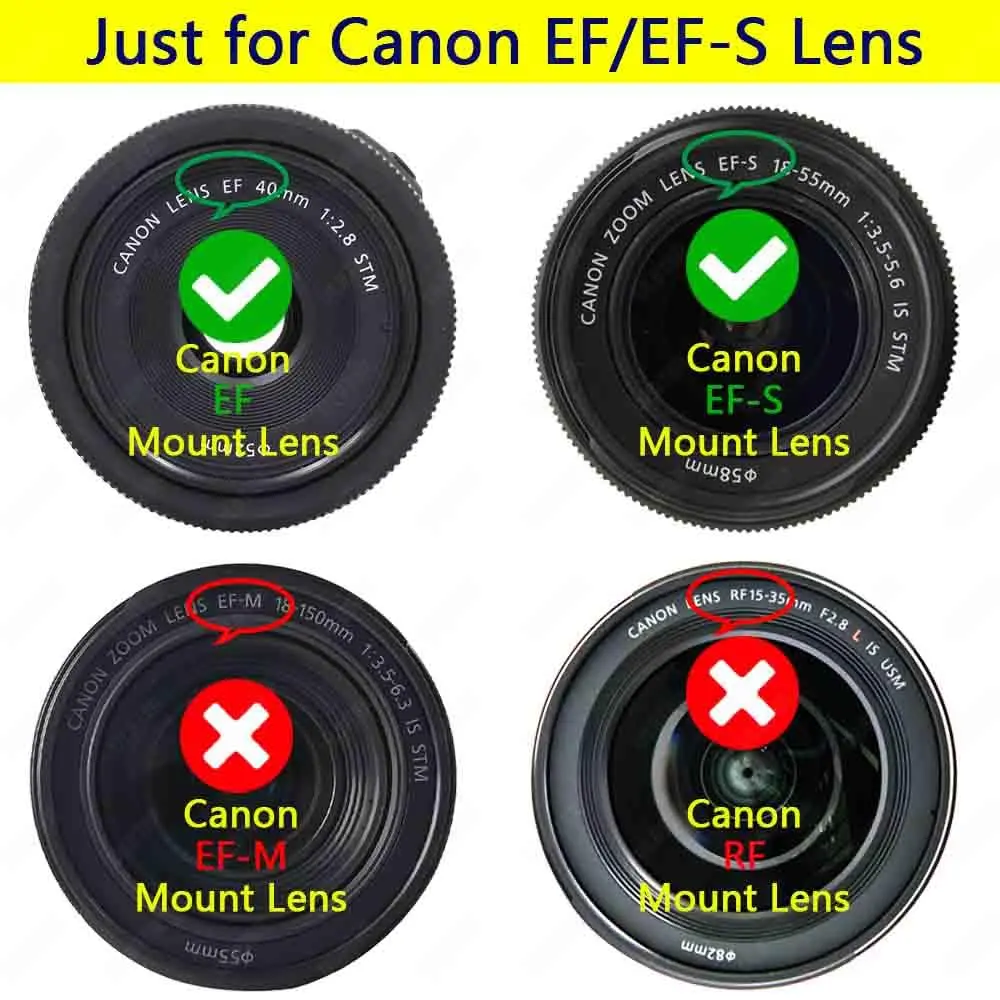 ULBTER 2Pack EF Mount Body Cap Rear Lens Cover for Canon T7 T6 T5 90D 6D | Dust & Damage Protection - view 3