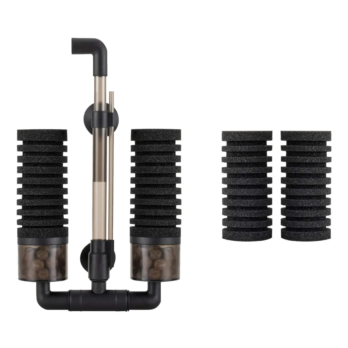 Hygger Aquarium Double Sponge Filter 6" x 9-13" | Bio & Physical Filtration for Fish Tanks - main product image