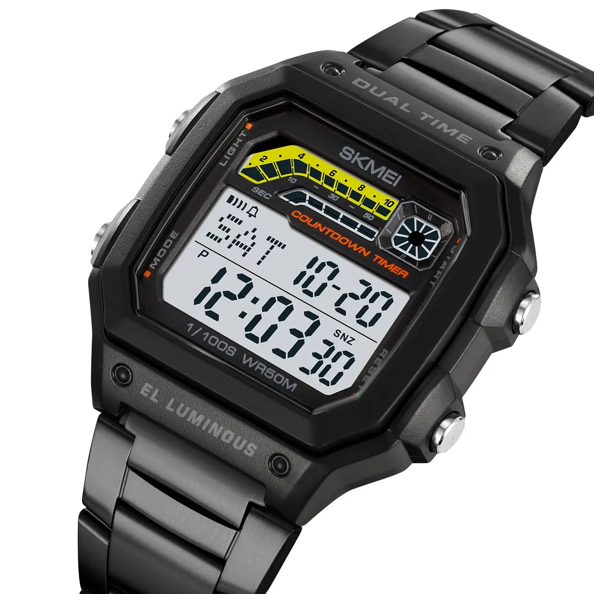 Gosasa Digital Sports Watch Medium | Multifunction Waterproof Unisex (33mm, Black) - view 2