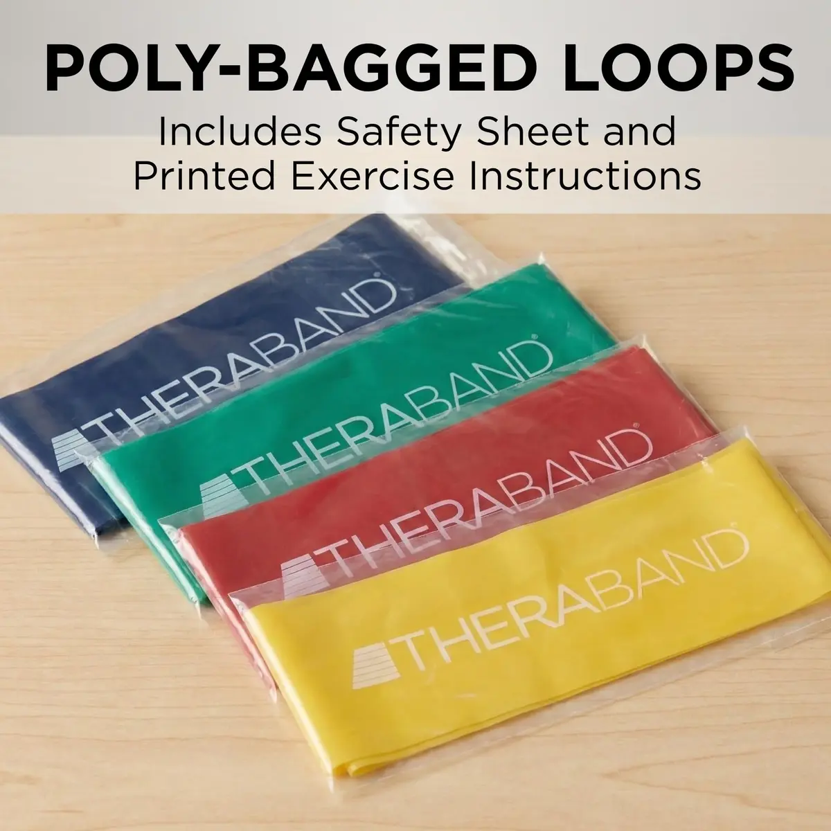 THERABAND Resistance Band Loop Set 12" (30.48cm) | 4-Pack for Strength Training & Stretching - view 8