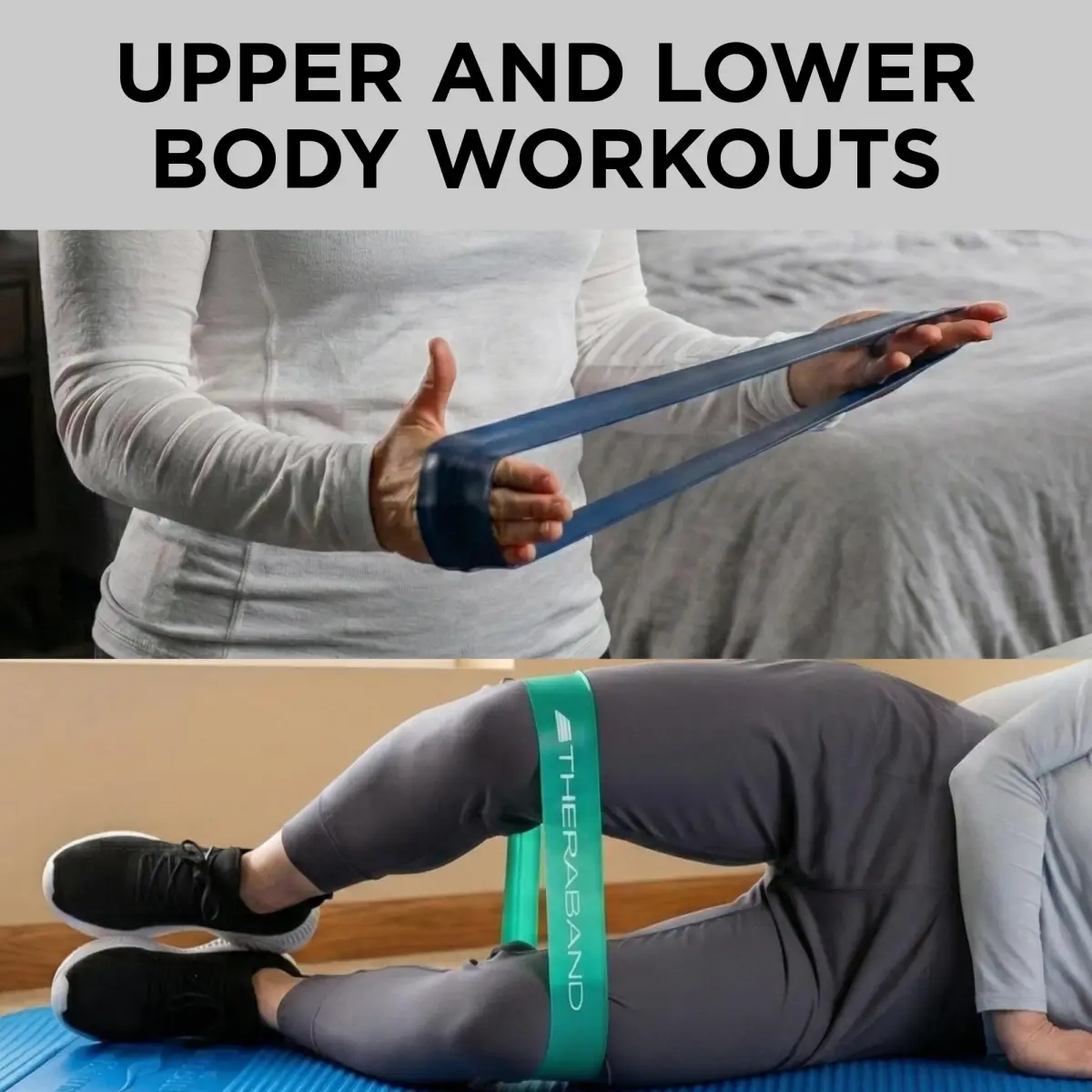 THERABAND Resistance Band Loop Set, Exercise, Workout, Physical Therapy | 4 Levels of Resistance - view 6