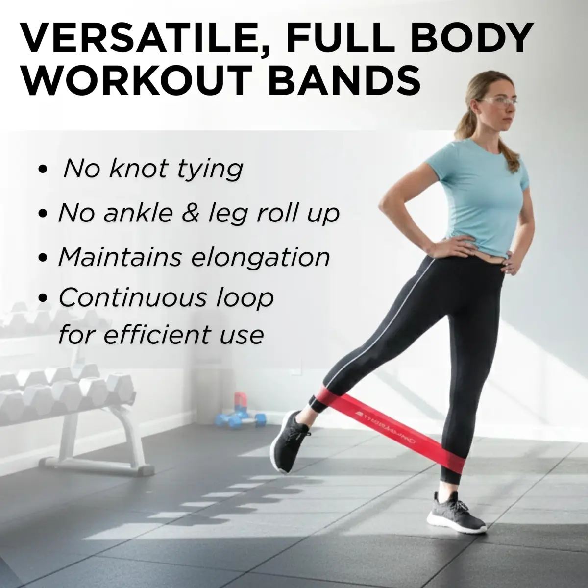 THERABAND Resistance Band Loop Set, Exercise, Workout, Physical Therapy | 4 Levels of Resistance - view 7