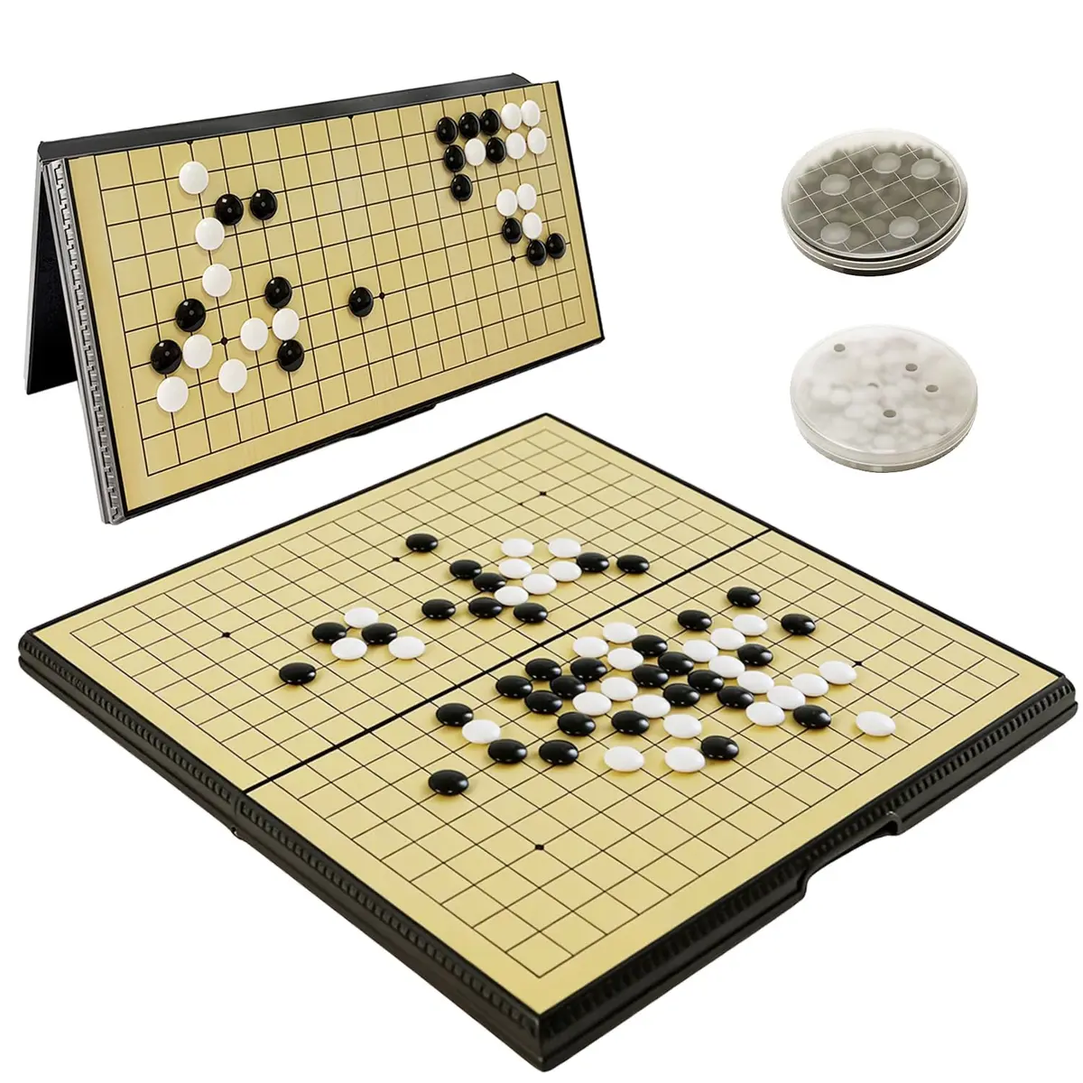 Luoyer 15 inch Go Game Set Magnetic Folding Board Game Portable Chinese Weiqi for Adults Travel - main product image