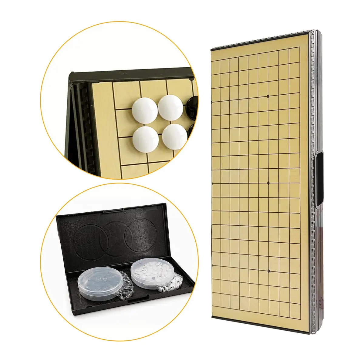 Luoyer 15 inch Go Game Set Magnetic Folding Board Game Portable Chinese Weiqi for Adults Travel - view 6