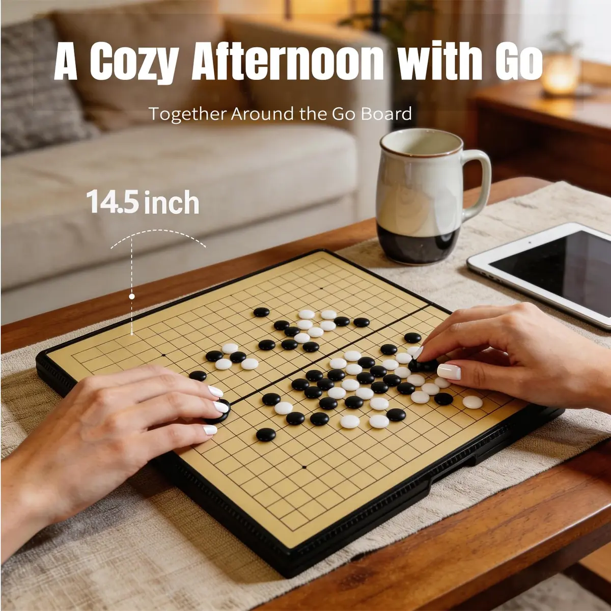 Luoyer 15 inch Go Game Set Magnetic Folding Board Game Portable Chinese Weiqi for Adults Travel - view 4